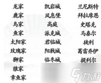 《汉字找茬王》连线权游家族攻略详解