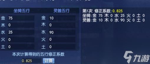 倩女幽魂怎么计算最佳坐骑五行？