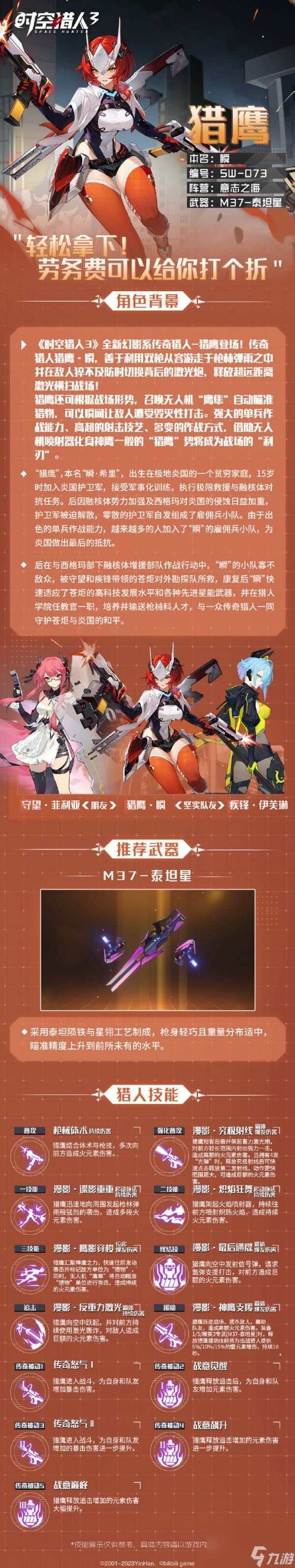 《<a id='link_pop' class='keyword-tag' href='https://www.9game.cn/sklr3d/'>时空猎人3</a>》猎鹰是谁 猎鹰人物介绍