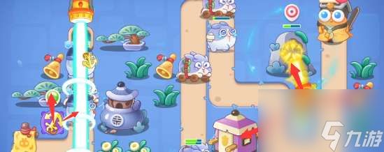 保卫萝卜4阿波道长第3关如何通关-阿波道长第3关图片文字详细通关策略