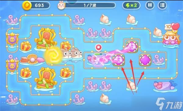 保卫萝卜4海的闺女78关攻略详解