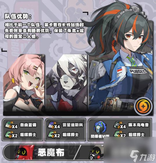 绝区零朱鸢怎么配队