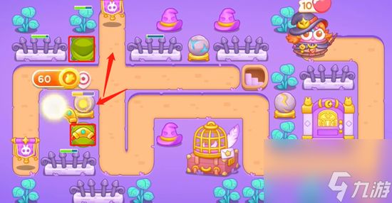 《保卫萝卜4》阿波与魔法宝藏第77关怎么过?