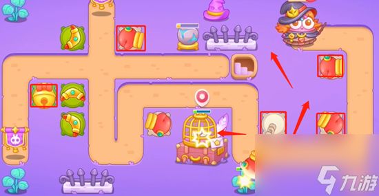 《保卫萝卜4》阿波与魔法宝藏第77关怎么过?