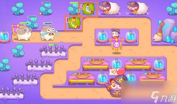 保卫萝卜4阿波与魔法宝藏第58关怎么过