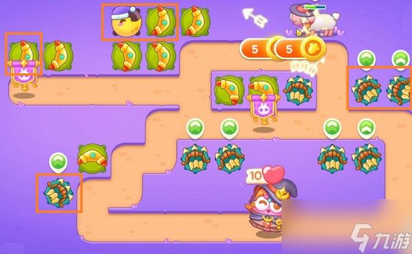 保卫萝卜4阿波与魔法宝藏第58关怎么过