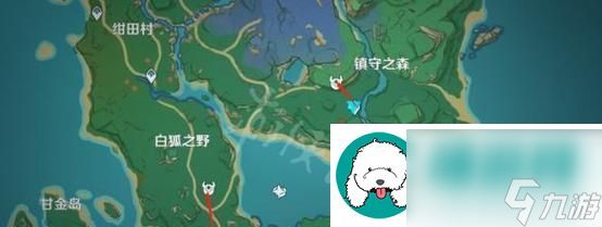 原神游戏中的古时孤影瑶光滩勘探点-探索古时遗迹-寻找珍贵宝藏