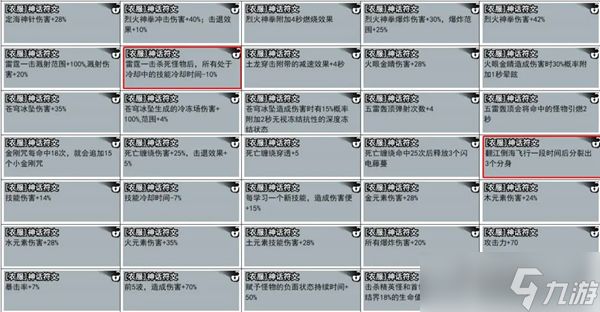 弓箭侠神话符文汇总