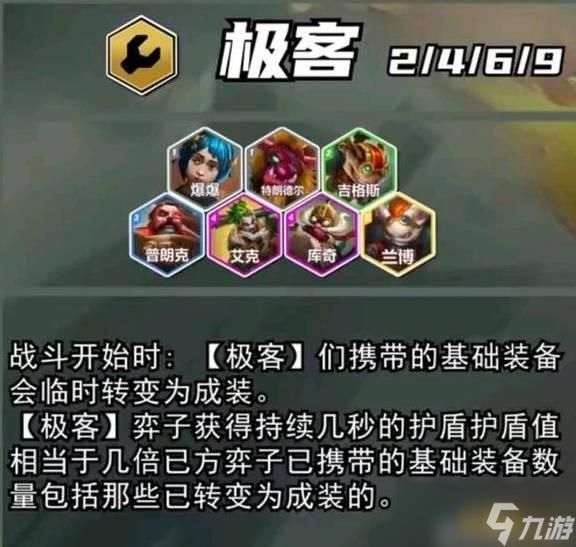 云顶之弈S13极客羁绊棋子介绍 S13极客羁绊效果一览