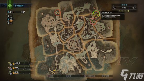 《怪物猎人世界》全营地位置展示 古代树森林营地在哪