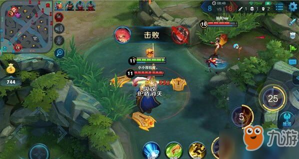 王者荣耀暗夜魔女安琪拉 超高爆发carry全场
