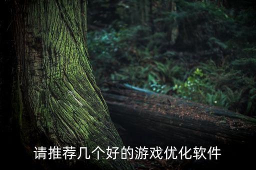 请推荐几个好的游戏优化软件