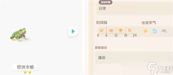 心动小镇欧洲水蛙在哪钓