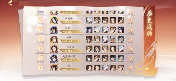 忘川风华录今日份天梯调查