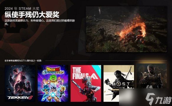 Steam年度大奖提名公开:《黑神话》喜提三项提名!