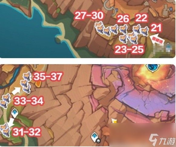 《原神》云岩裂叶全收集位置大全