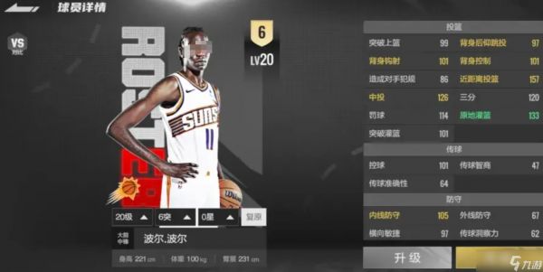 《美职篮全明星》中锋球员一览