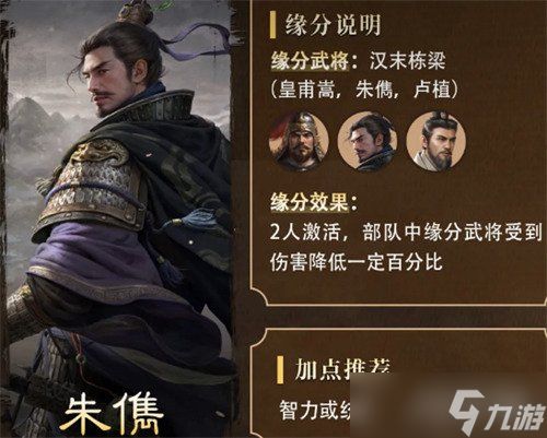 三国谋定天下朱俊怎么样 朱俊介绍一览