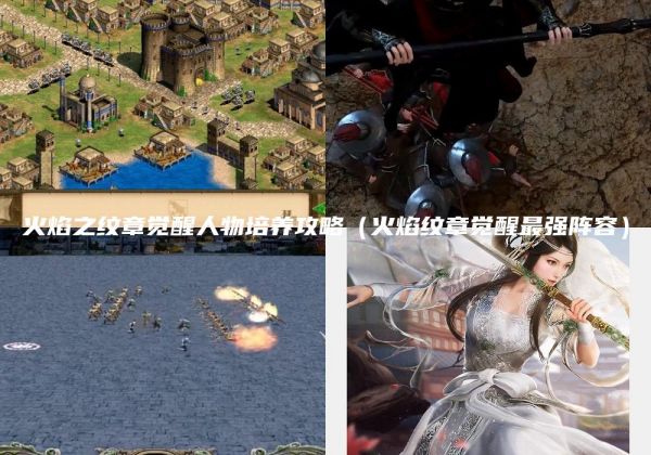 火焰之纹章觉醒人物培养攻略(火焰纹章觉醒最强阵容)