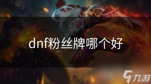 dnf粉丝牌哪个好