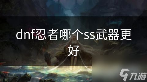 dnf忍者哪个ss武器更好