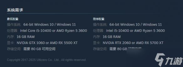 《失落之魂》游戏配置一览