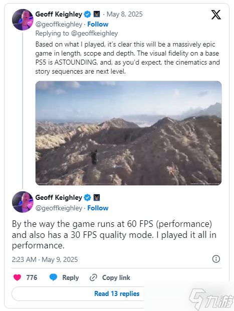 PS5《死亡搁浅2》将包含30帧画质模式和60帧性能模式