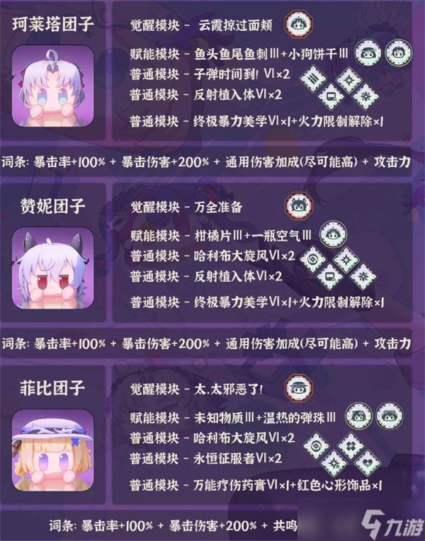 《鸣潮》全团子培养大全