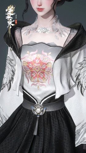 《逆水寒手游》云山鹤影时装外观一览
