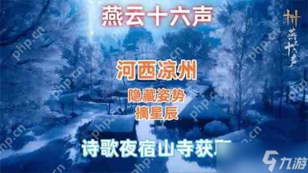 燕云十六声凉州怎么去