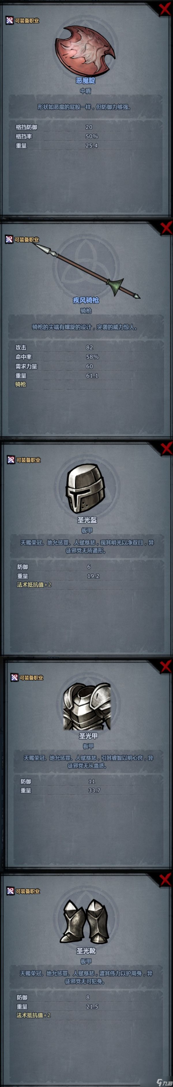 诸神皇冠遗迹宝藏装备全览