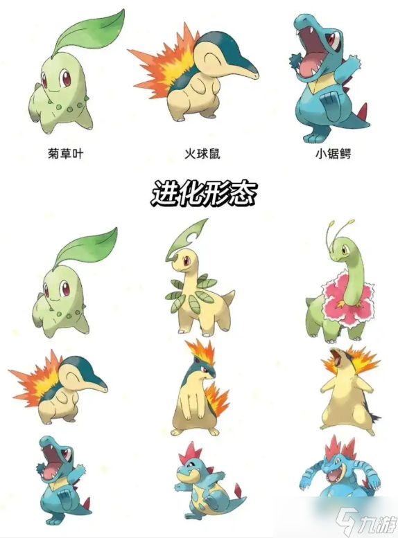 《宝可梦》历代御三家一览
