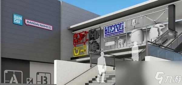 万代静冈新地标 未组装"板件状态"等比例高达震撼亮相