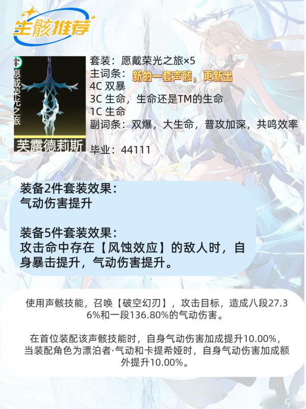 鸣潮卡提希娅最强培养攻略