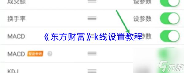 《东方财富》k线设置教程