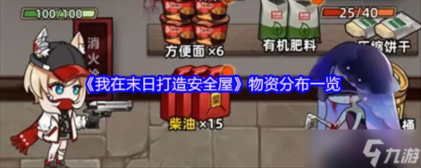 我在末日打造安全屋：物资分布全知道