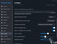 Steam客户端更新 提供游戏内性能监视器