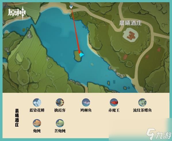 原神钓鱼地点分布图