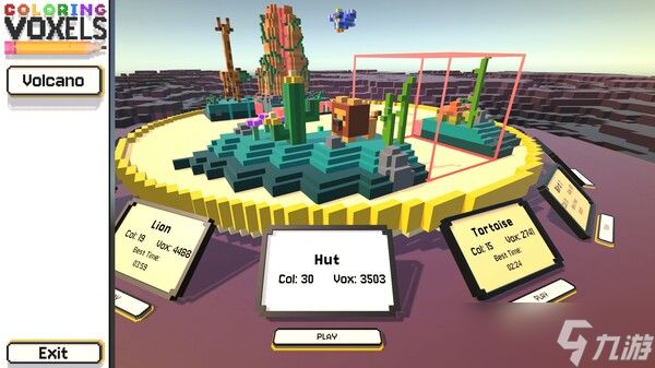 3D填色游戏《染色 体素》8月16日在Steam正式发售