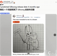 《空洞骑士 丝之歌》社区狂欢 4个月前的帖子精准预言发售日