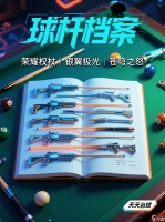 天天台球球杆档案 荣耀权杖 银翼极光 苍穹之怒