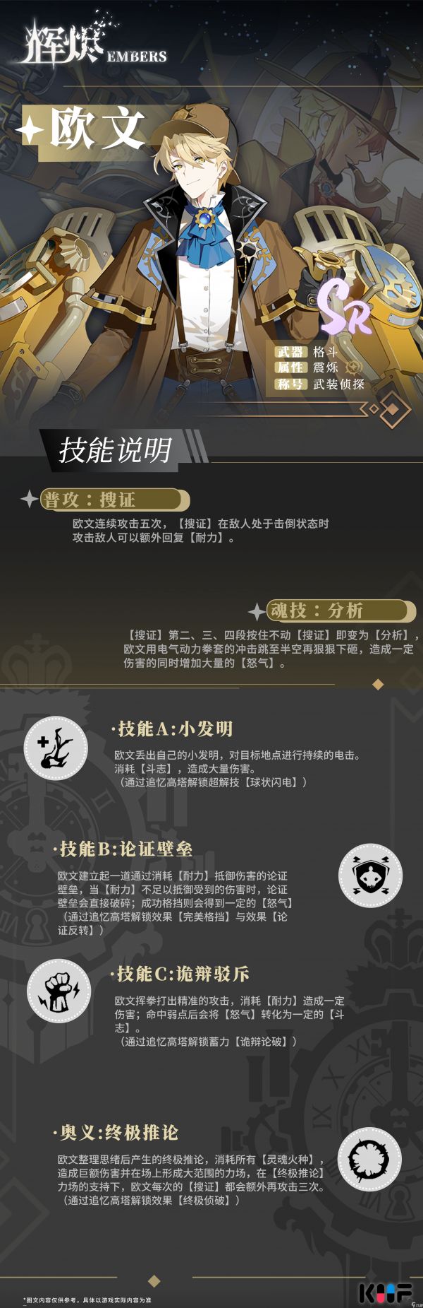 辉烬【烬天使图鉴】武装侦探-欧文