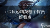 cs2反恐精英哪个探员好看点