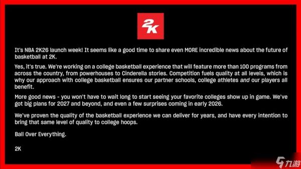 2K成功签约<a linkid=391768>大学</a>篮球授权,NBA 2K系列将新增大学篮球体验内容