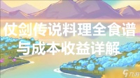 仗剑传说料理全食谱与成本收益详解