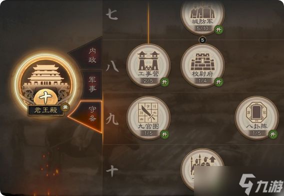 三国志战略版侠客军升什么建筑
