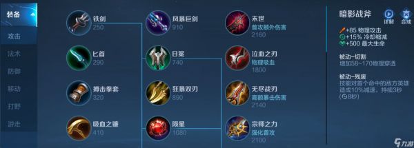 <a id='link_pop' class='keyword-tag' href='https://www.9game.cn/wzry/'>王者荣耀</a>新手学上单出装怎么搭配
