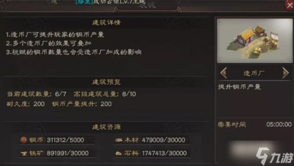 <a id='link_pop' class='keyword-tag' href='https://www.9game.cn/sgzzlb/'>三国志战略版</a>怎么多建铜厂