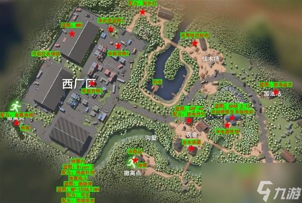 逃离鸭科夫全地图收集点位标注 全地图收集攻略