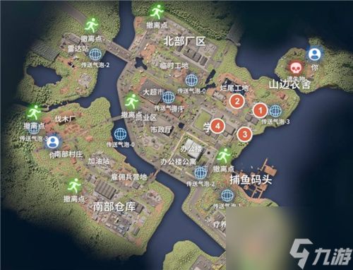 逃离鸭科夫农场镇清图路线